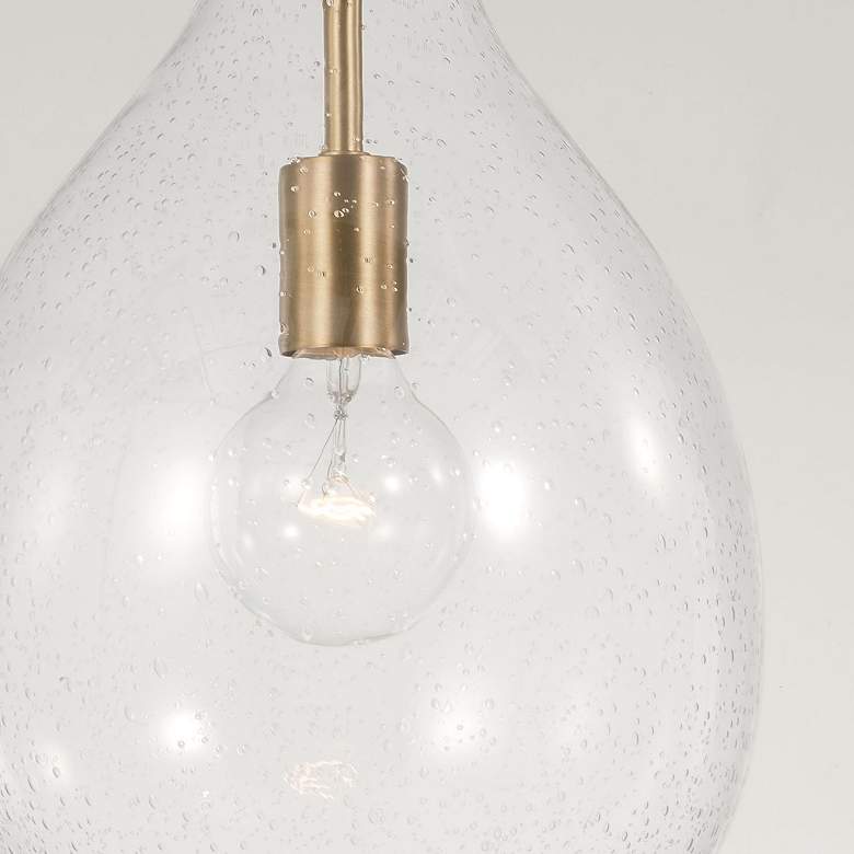 Image 5 HomePlace Lighting Brentwood 1 Light Pendant Aged Brass more views