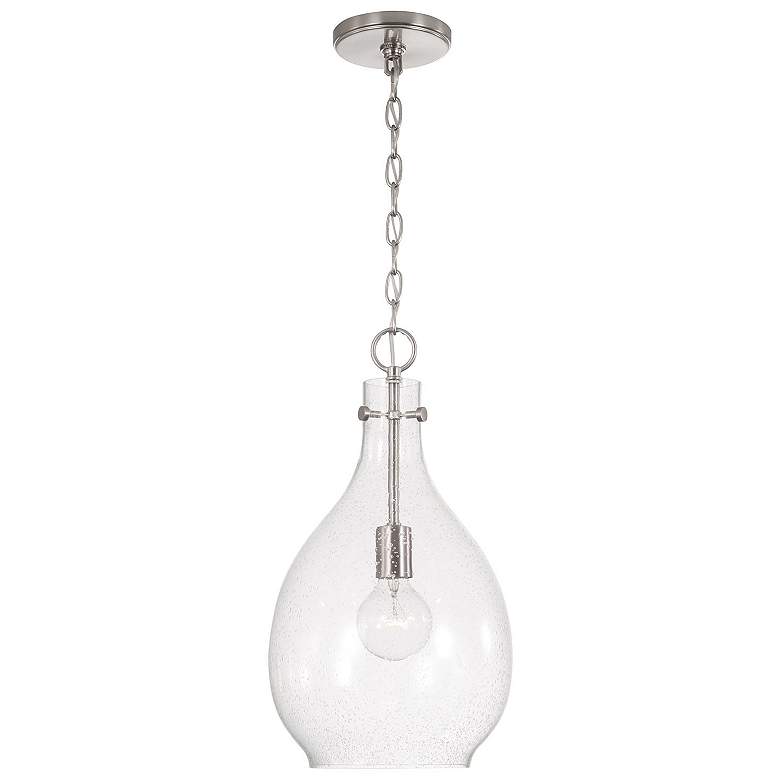 Image 2 HomePlace Lighting Brentwood 1 Light Pendant Brushed Nickel