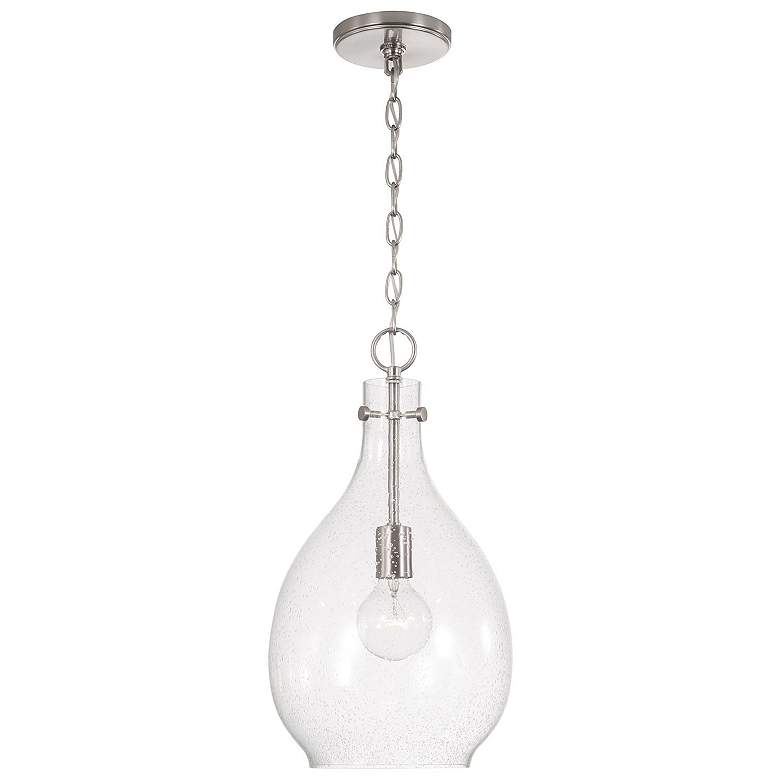 Image 1 HomePlace Lighting Brentwood 1 Light Pendant Brushed Nickel