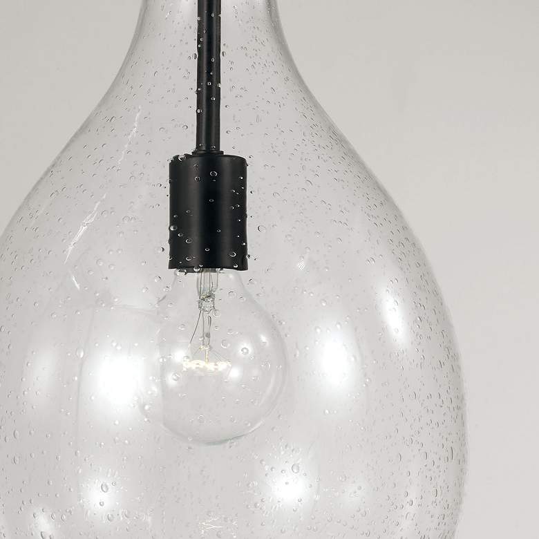 Image 4 HomePlace Lighting Brentwood 1 Light Pendant Matte Black more views