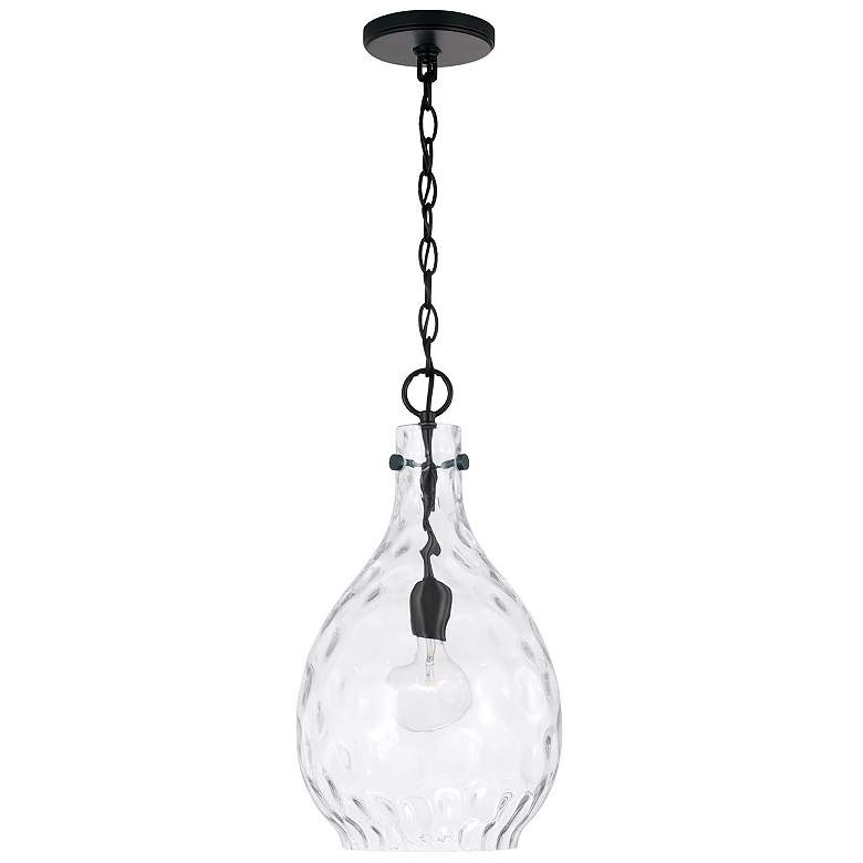 Image 1 HomePlace Lighting Brentwood 1 Light Pendant Matte Black