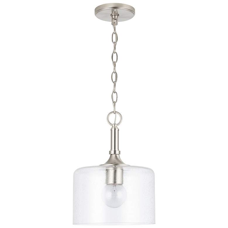 Image 1 HomePlace Lighting Carter 1 Light Pendant Brushed Nickel