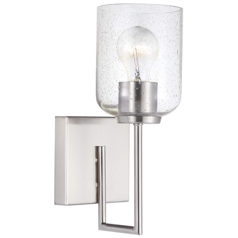 Image 1 HomePlace Lighting Carter 1 Light Sconce Brushed Nickel