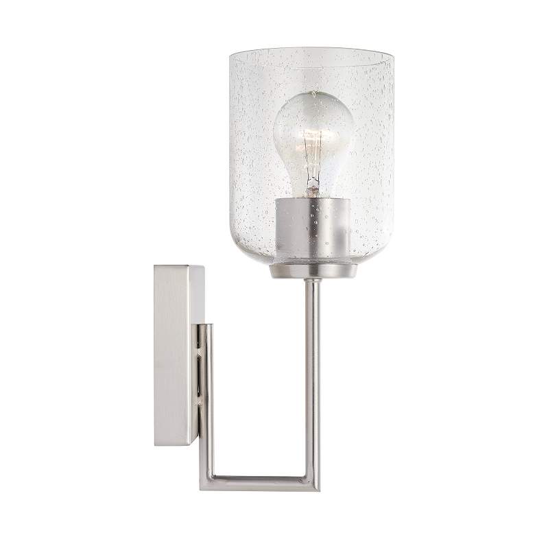 Image 3 HomePlace Lighting Carter 1 Light Sconce Brushed Nickel more views