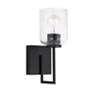 4_HomePlace Lighting Carter 1 Light Sconce Matte Black more views