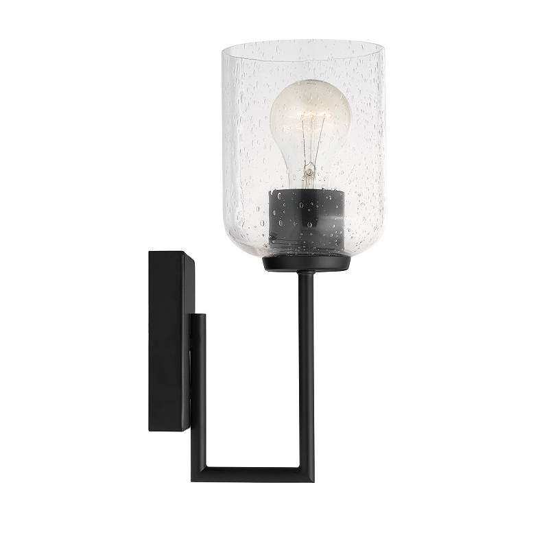 Image 5 HomePlace Lighting Carter 1 Light Sconce Matte Black more views