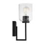 5_HomePlace Lighting Carter 1 Light Sconce Matte Black more views