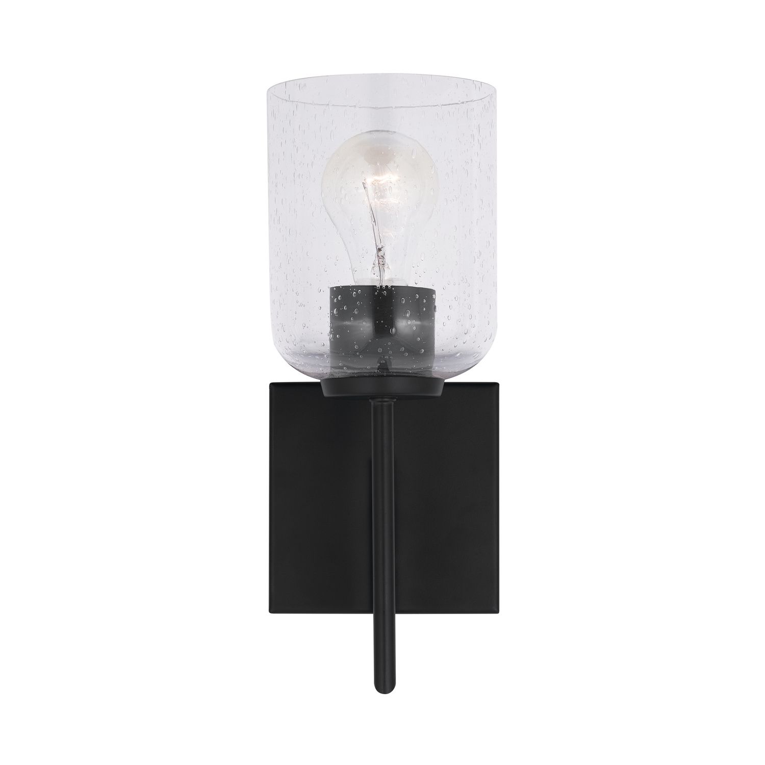 Image 6 HomePlace Lighting Carter 1 Light Sconce Matte Black more views