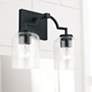 1_HomePlace Lighting Carter 2 Light Vanity Matte Black