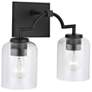 4_HomePlace Lighting Carter 2 Light Vanity Matte Black more views