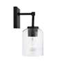 5_HomePlace Lighting Carter 2 Light Vanity Matte Black more views
