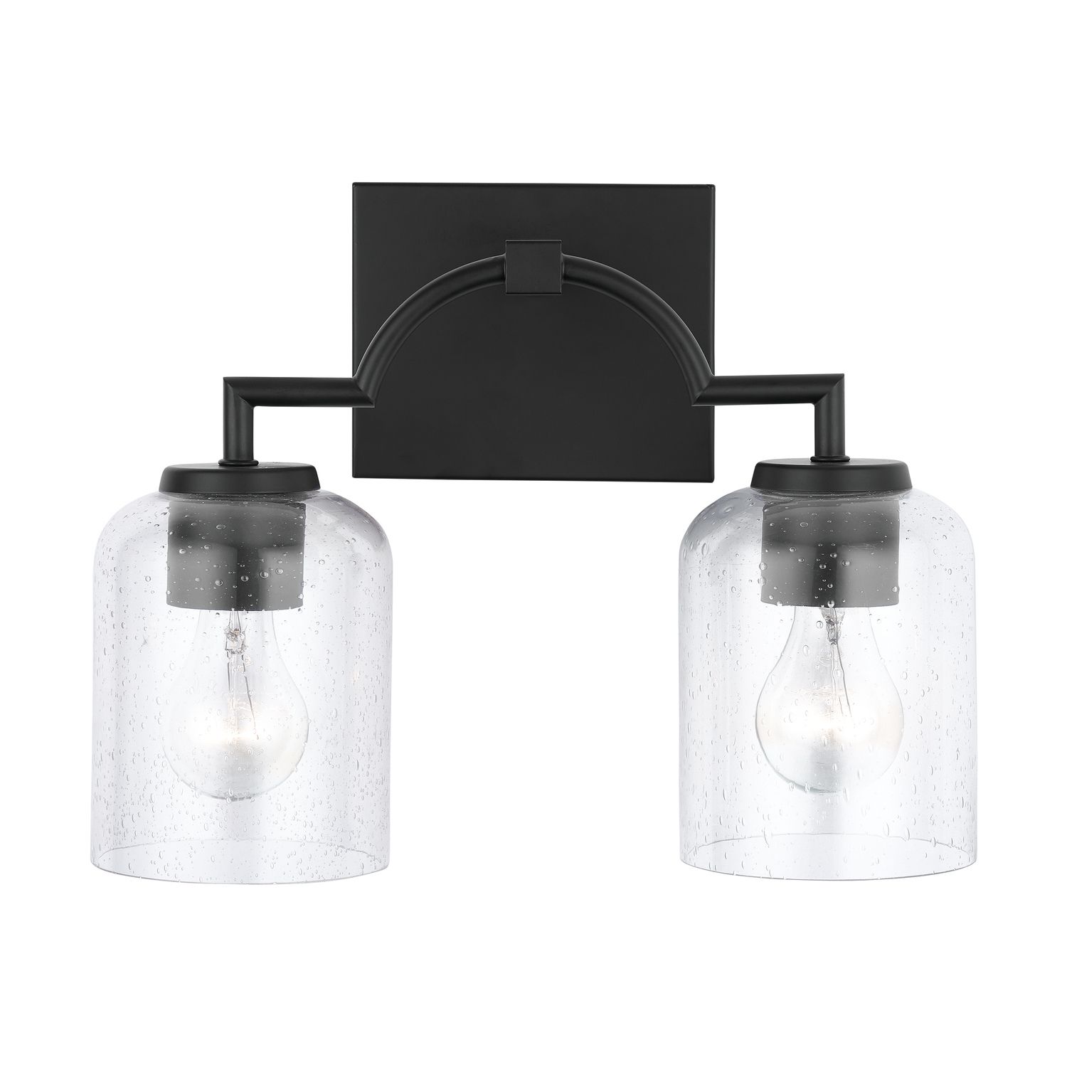 Image 6 HomePlace Lighting Carter 2 Light Vanity Matte Black more views