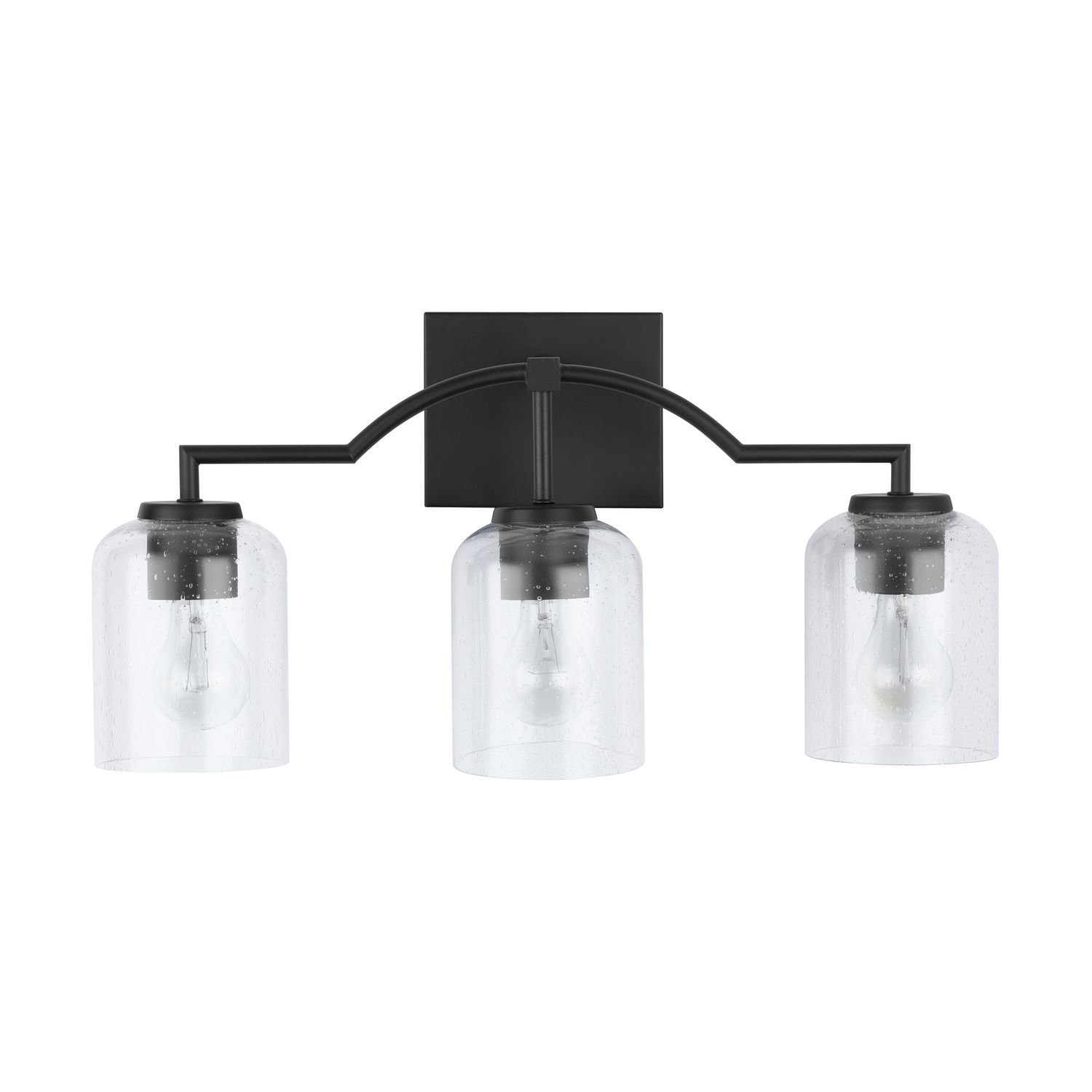 Image 6 HomePlace Lighting Carter 3 Light Vanity 22" Matte Black more views