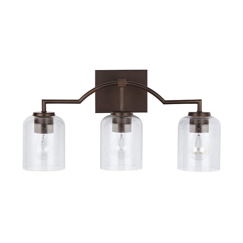 Image 5 HomePlace Lighting Carter 3 Light Vanity Bronze more views