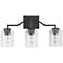 HomePlace Lighting Carter 3 Light Vanity Matte Black