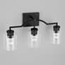 3_HomePlace Lighting Carter 3 Light Vanity Matte Black more views