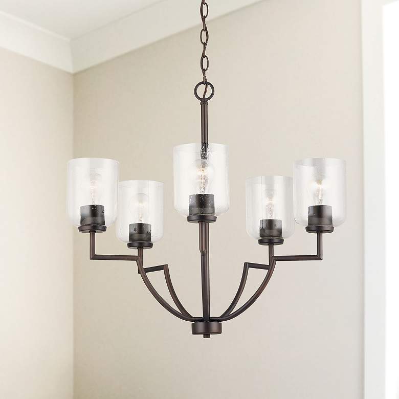 Image 1 HomePlace Lighting Carter 5 Light Chandelier Bronze