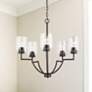 1_HomePlace Lighting Carter 5 Light Chandelier Bronze