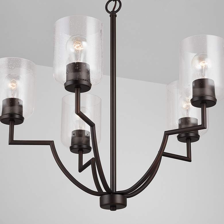 Image 3 HomePlace Lighting Carter 5 Light Chandelier Bronze more views