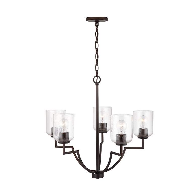 Image 4 HomePlace Lighting Carter 5 Light Chandelier Bronze more views