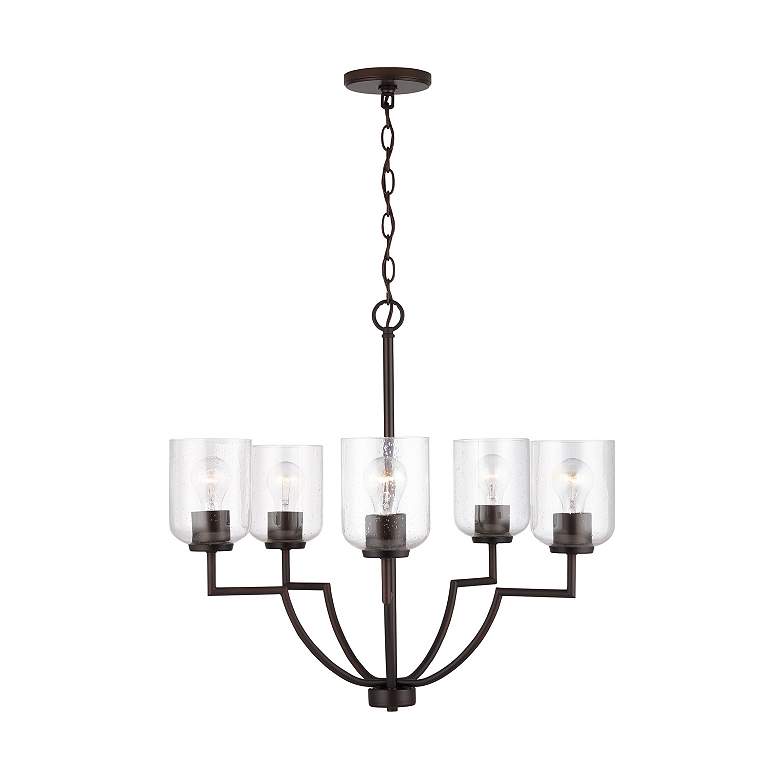 Image 5 HomePlace Lighting Carter 5 Light Chandelier Bronze more views