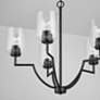3_HomePlace Lighting Carter 5 Light Chandelier Matte Black more views