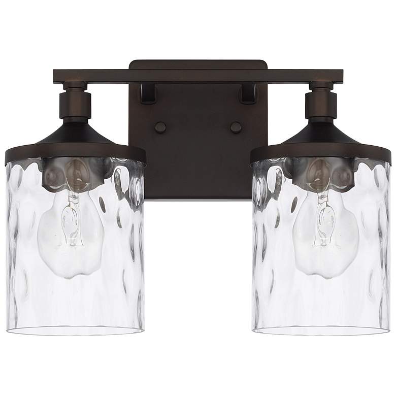 Image 1 HomePlace Lighting Colton 2 Light Vanity Bronze