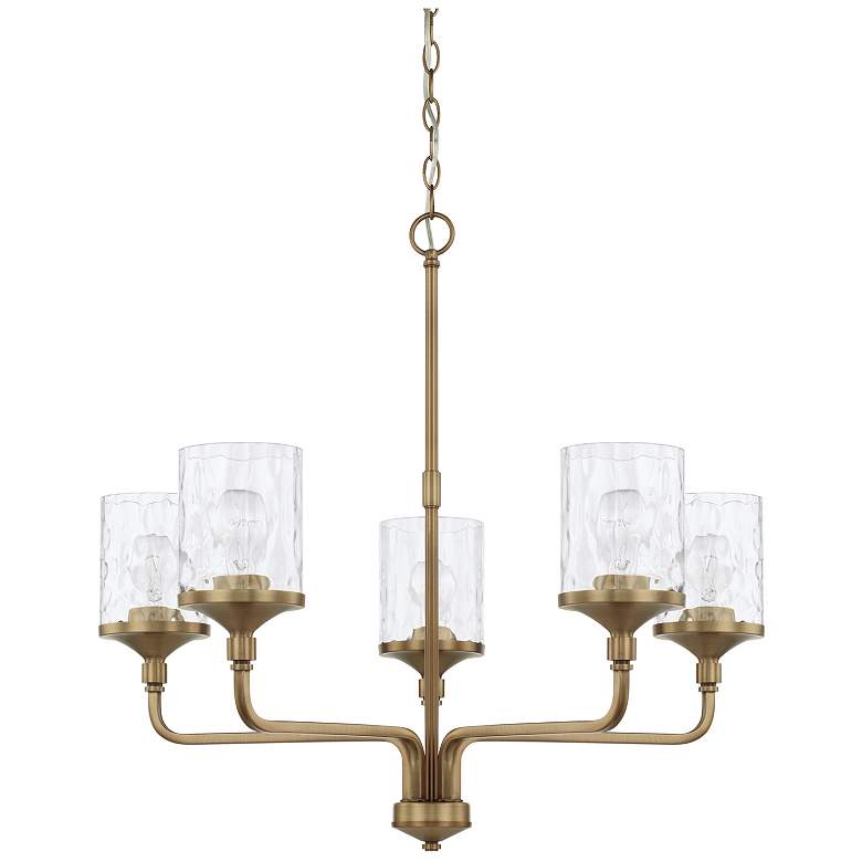 Image 1 HomePlace Lighting Colton 9 Light Chandelier Aged Brass