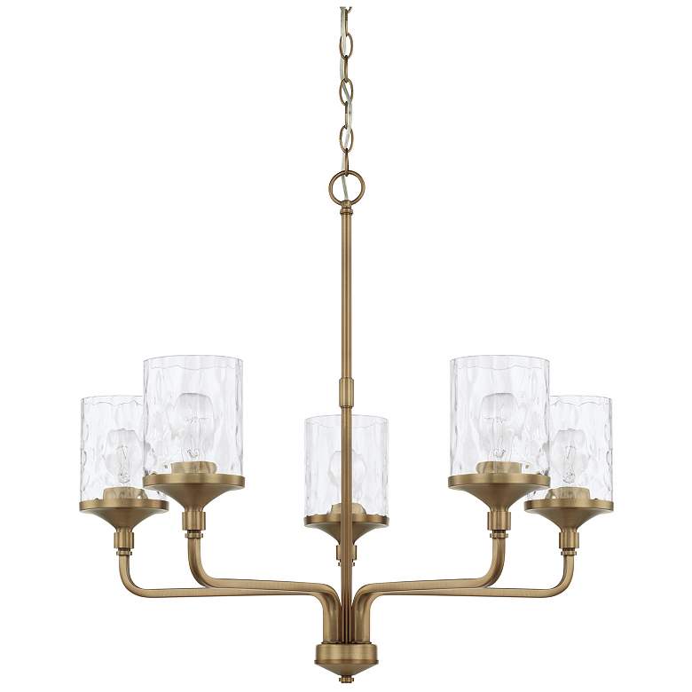 Image 1 HomePlace Lighting Colton 9 Light Chandelier Aged Brass