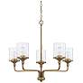 HomePlace Lighting Colton 9 Light Chandelier Aged Brass