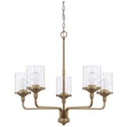 HomePlace Lighting Colton 9 Light Chandelier Aged Brass