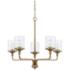 HomePlace Lighting Colton 9 Light Chandelier Aged Brass