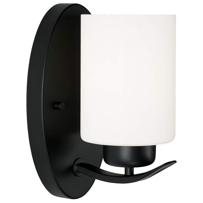 Image 1 HomePlace Lighting Dixon 1 Light Sconce Matte Black