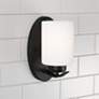 1_HomePlace Lighting Dixon 1 Light Sconce Matte Black