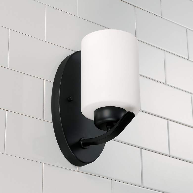 Image 3 HomePlace Lighting Dixon 1 Light Sconce Matte Black more views
