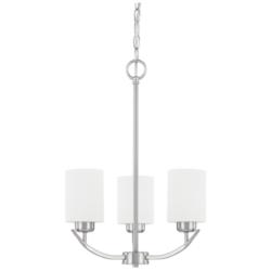 HomePlace Lighting Dixon 3 Light Chandelier Brushed Nickel