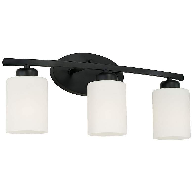 Image 1 HomePlace Lighting Dixon 3 Light Vanity Matte Black