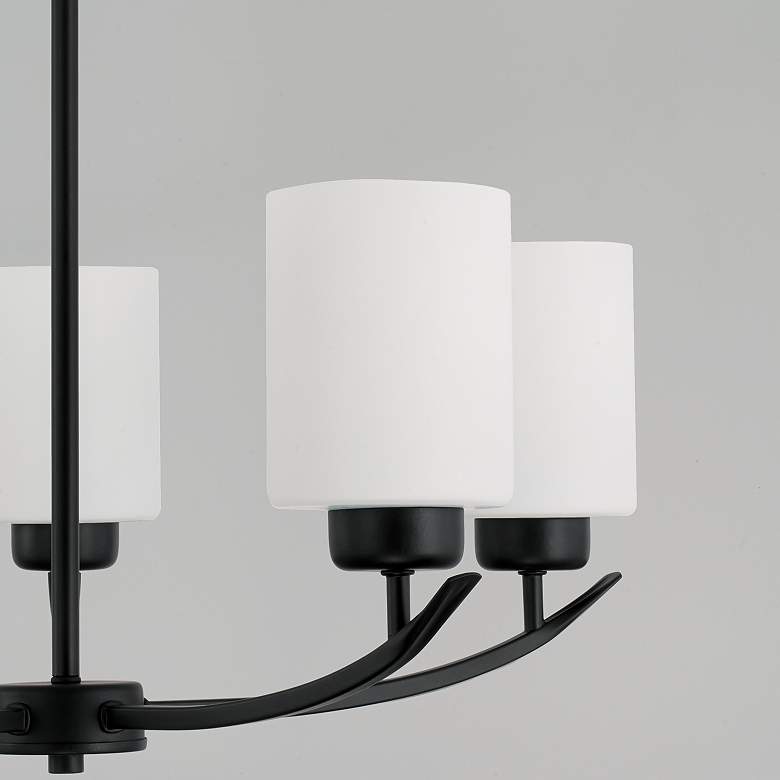 Image 3 HomePlace Lighting Dixon 5 Light Chandelier Matte Black more views