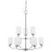 HomePlace Lighting Dixon 9 Light Chandelier Brushed Nickel