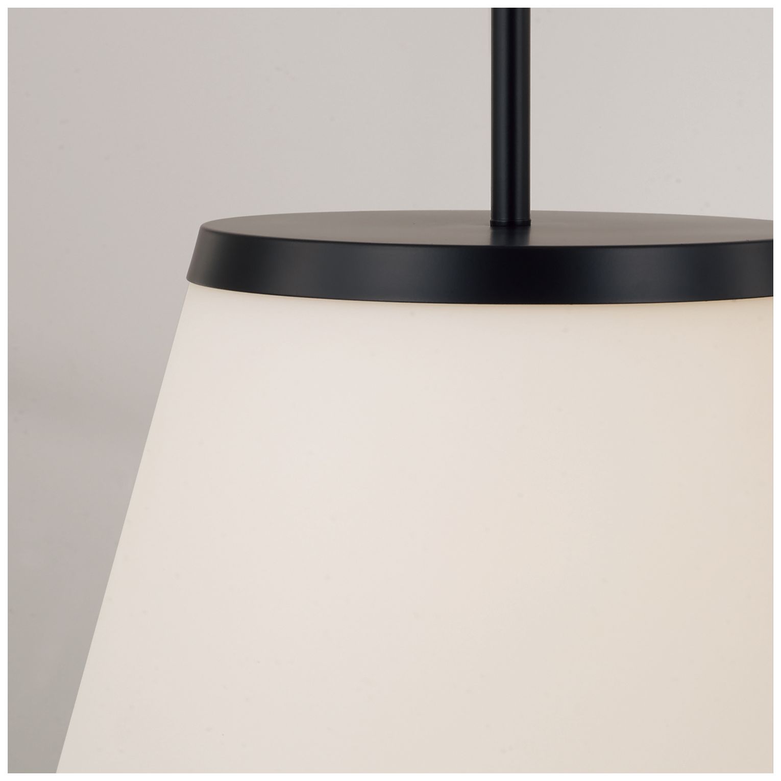 Image 3 HomePlace Lighting Drake 1 Light Pendant 13.25" Matte Black more views