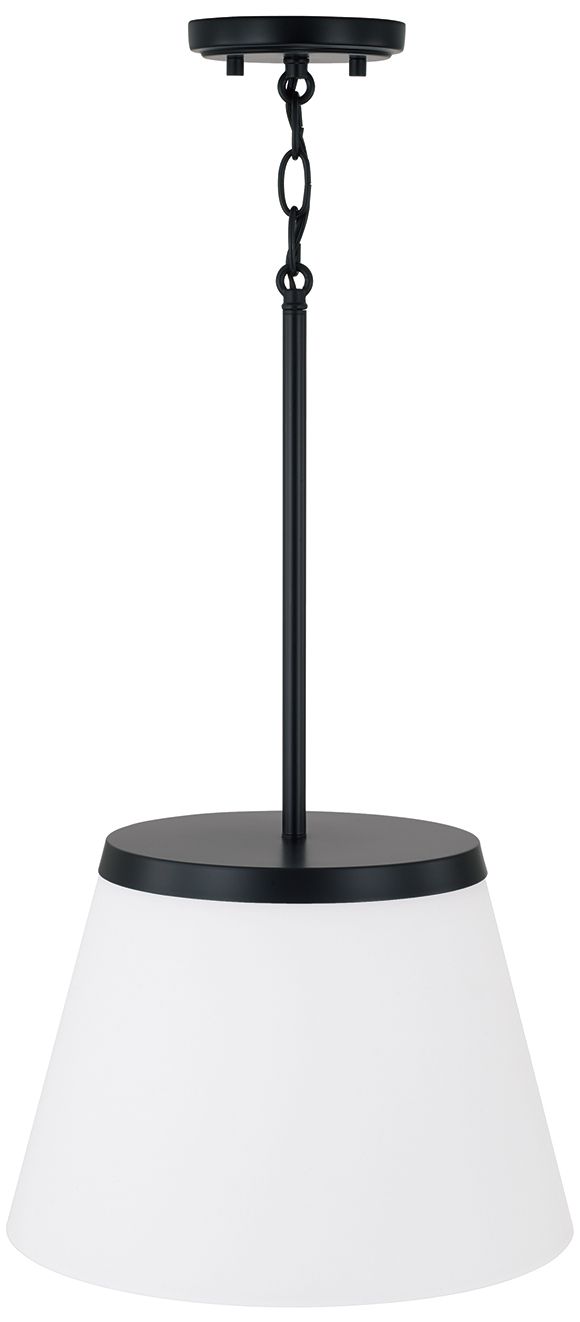 Image 4 HomePlace Lighting Drake 1 Light Pendant 13.25" Matte Black more views