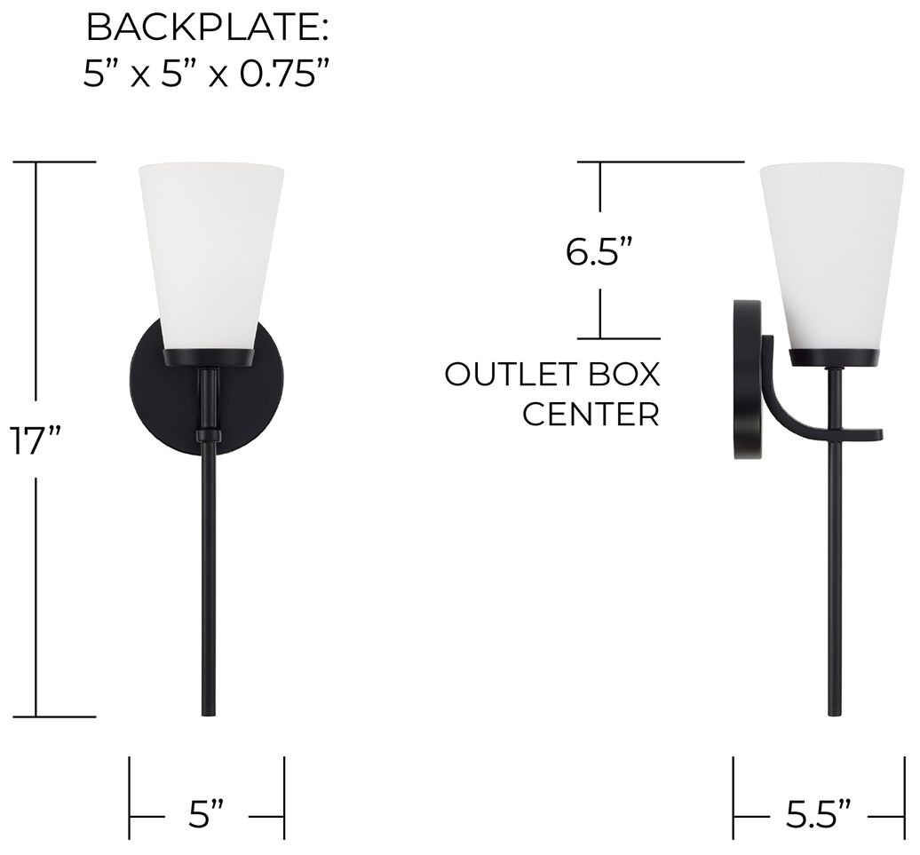 Image 6 HomePlace Lighting Drake 1 Light Sconce more views