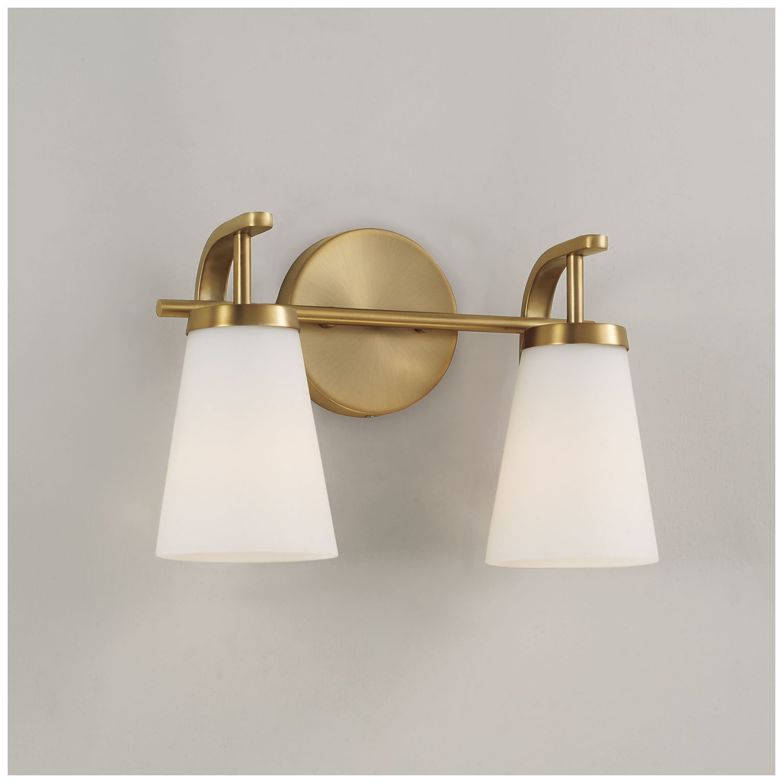 Image 3 HomePlace Lighting Drake 2 Light Vanity 14" Aged Brass more views