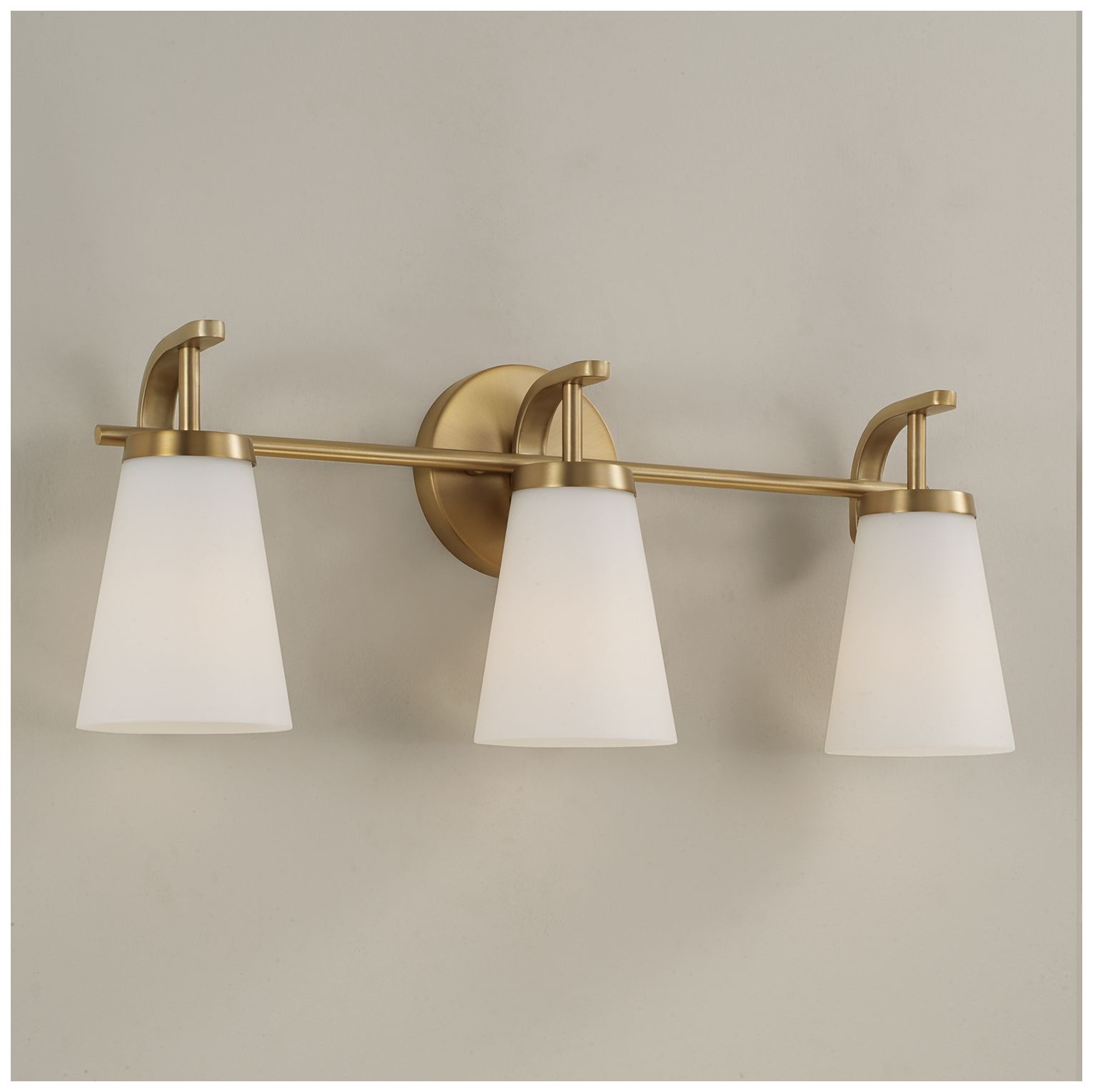Image 3 HomePlace Lighting Drake 3 Light Vanity 23" Aged Brass more views