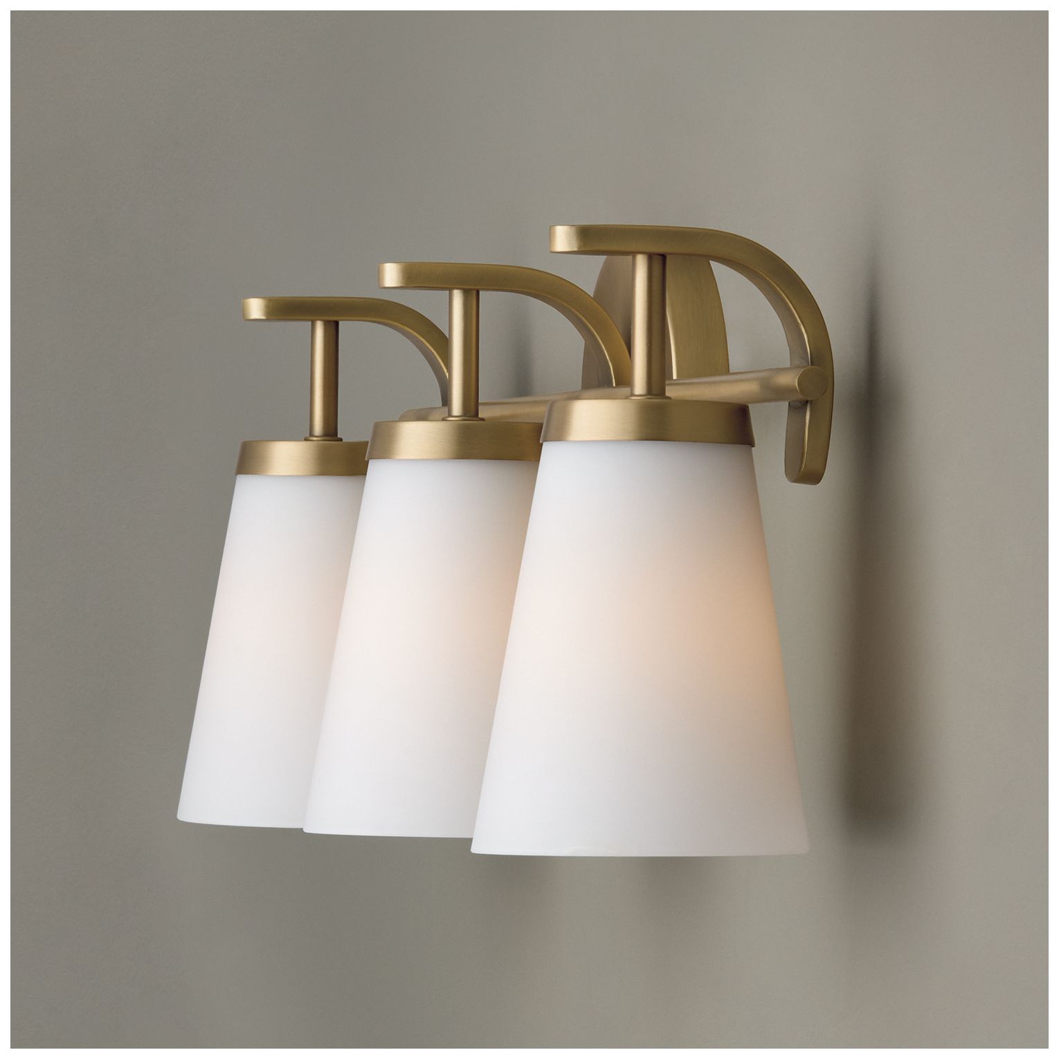 Image 5 HomePlace Lighting Drake 3 Light Vanity 23" Aged Brass more views