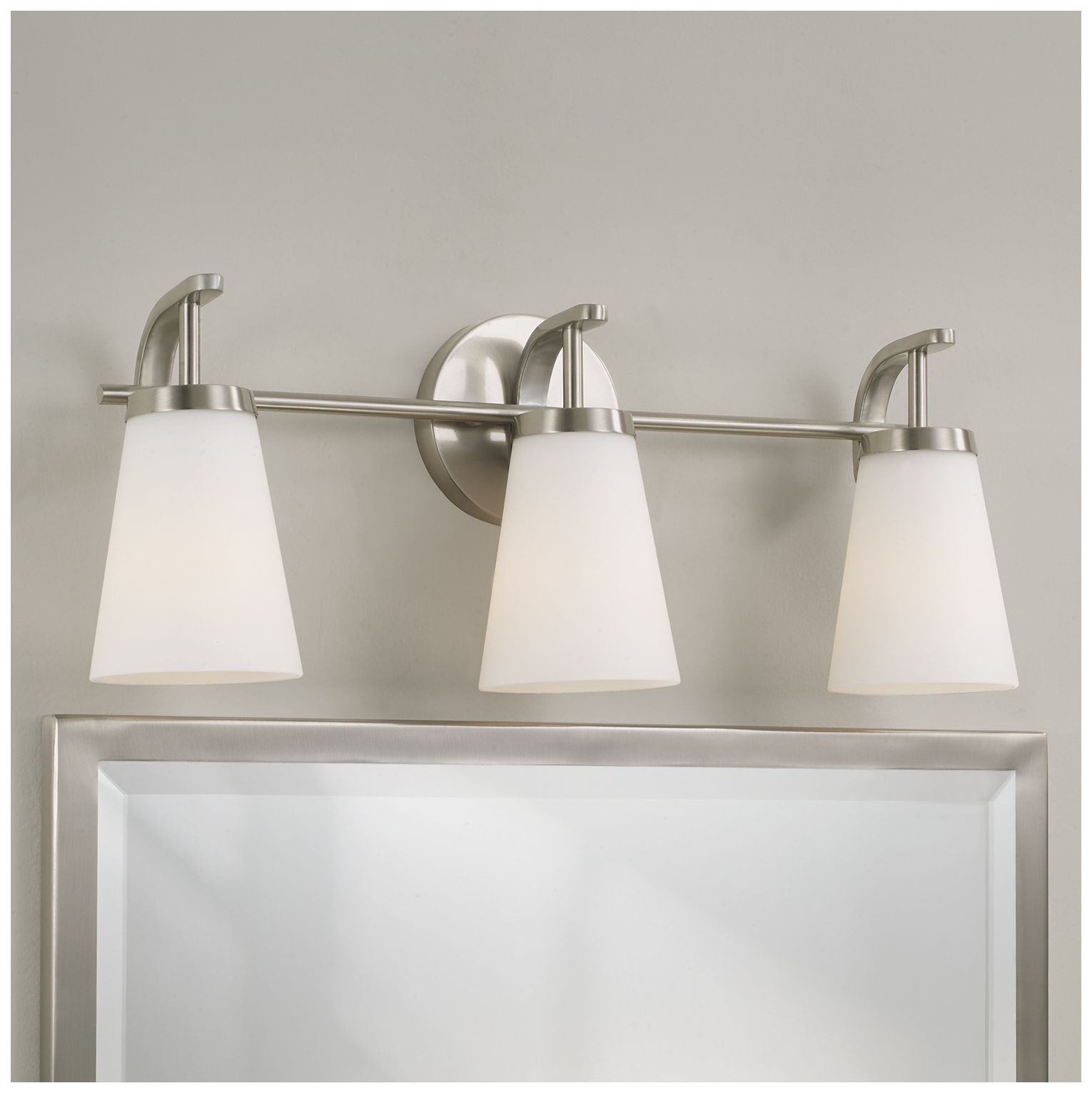 Image 3 HomePlace Lighting Drake 3 Light Vanity 23" Brushed Nickel more views