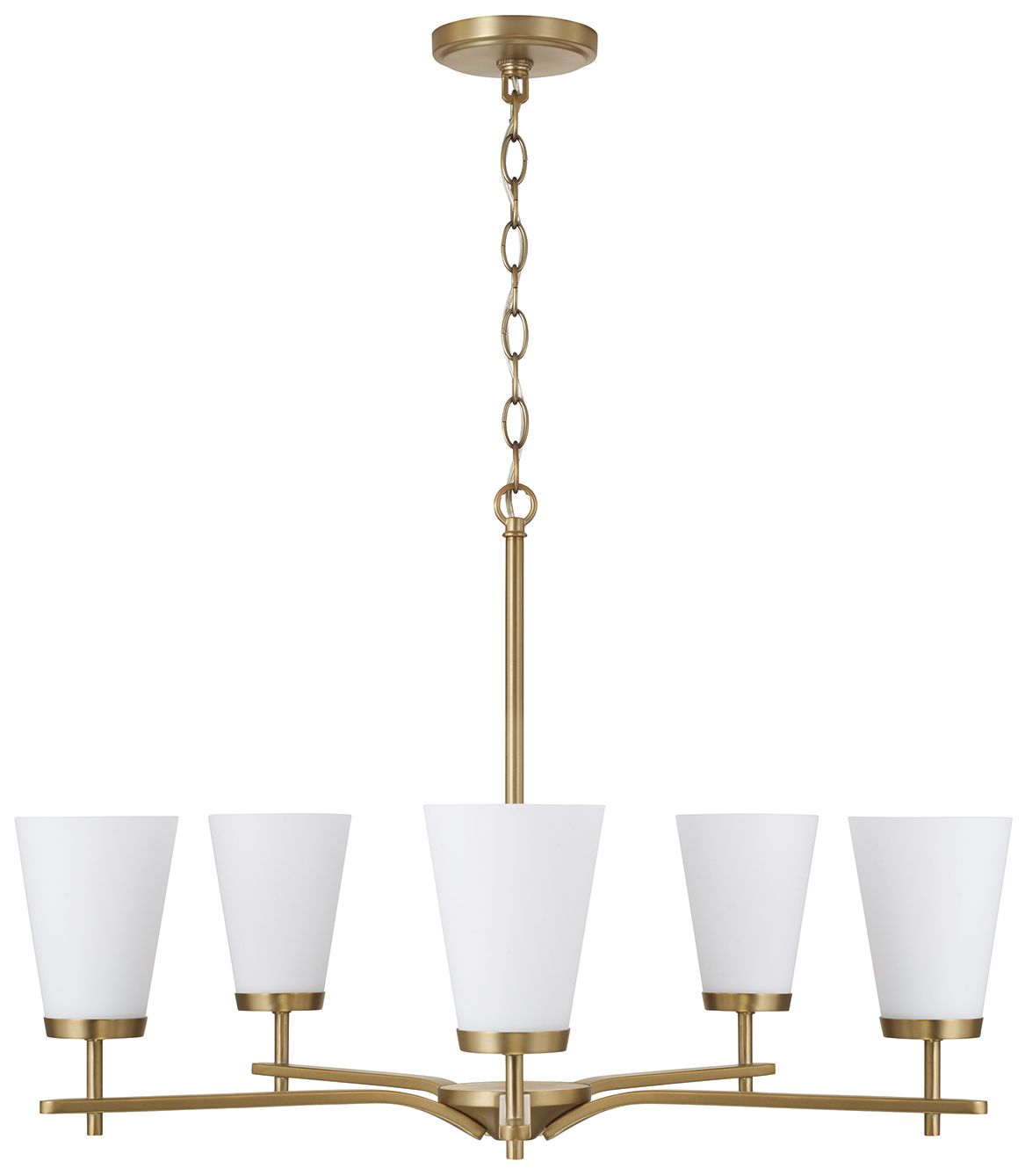 Image 6 HomePlace Lighting Drake 5 Light Chandelier 28" Aged Brass more views