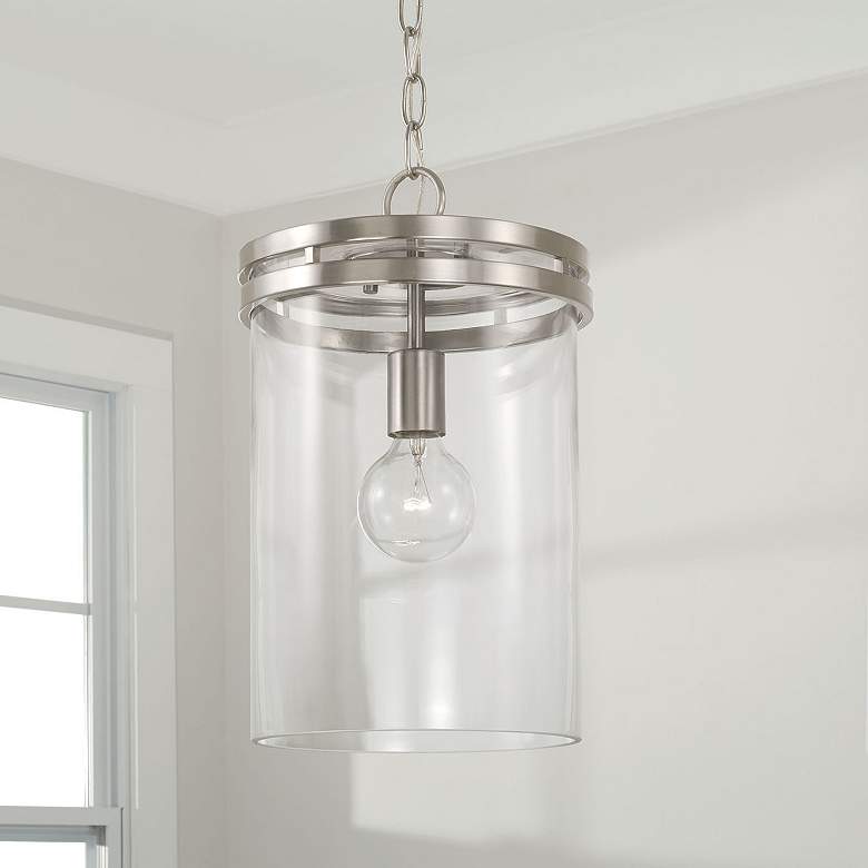 Image 1 HomePlace Lighting Fuller 1 Light Pendant Brushed Nickel