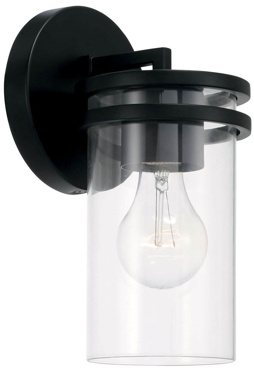 Image 2 HomePlace Lighting Fuller 1 Light Sconce 5" Matte Black