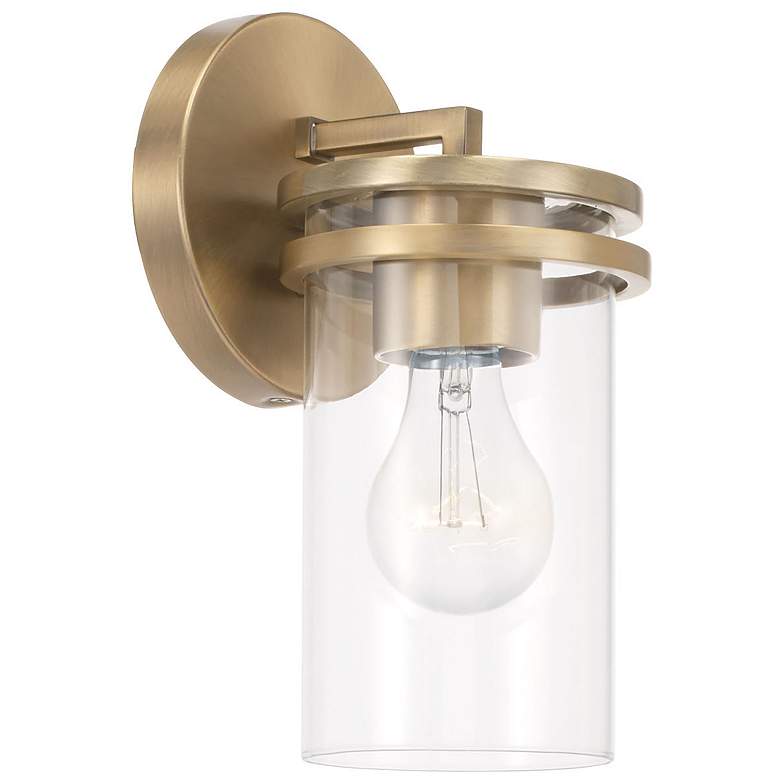 Image 1 HomePlace Lighting Fuller 1 Light Sconce Aged Brass